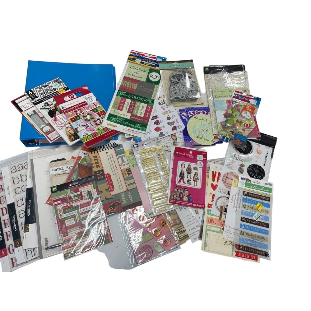 Craft Supplies‎ Bundle: Stencils Stickers & Letter Transfers Set